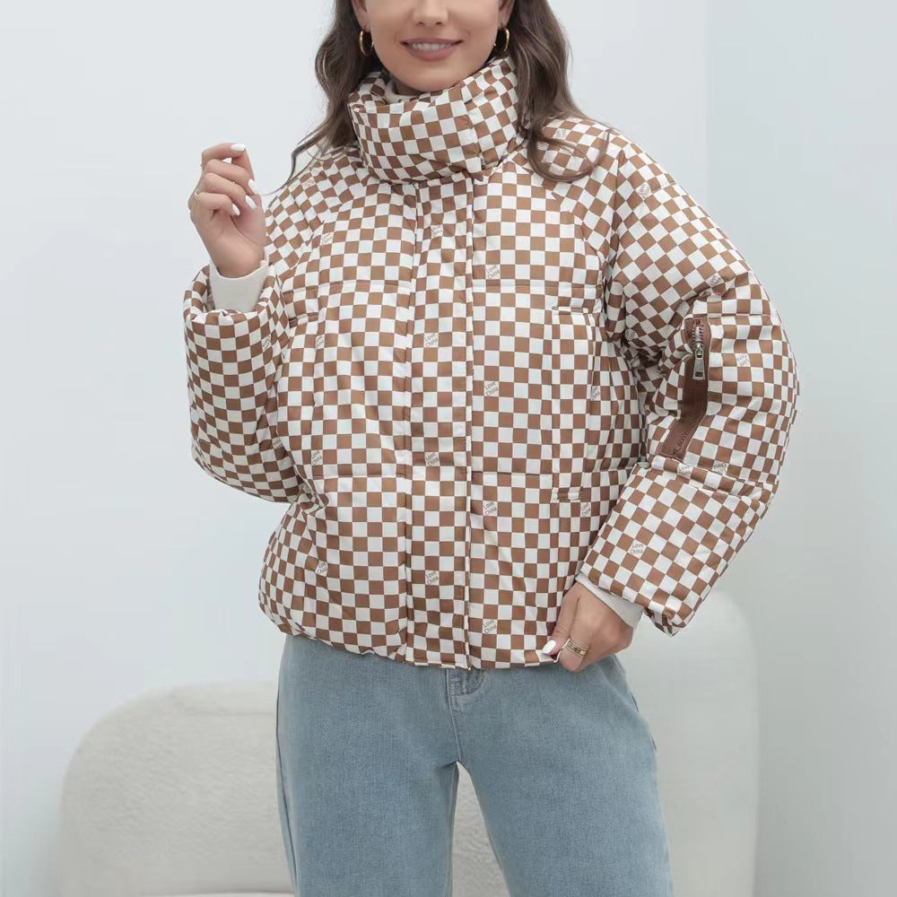 WW | Women's Quilted Windbreaker with High Collar