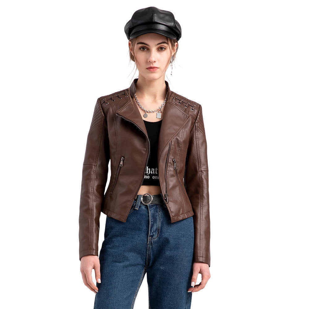 WW | Washed lambskin leather jacket