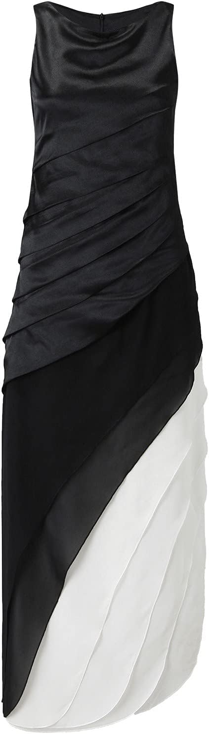 NoirÉlan™ – Elegantes Abendkleid im Ombre-Look mit fließendem Lagen-Design