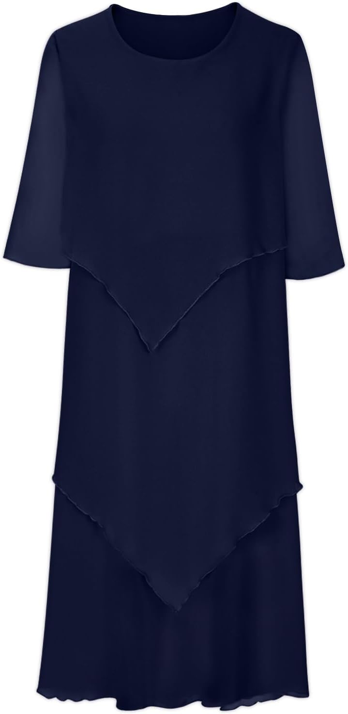 WW | Elegant Chiffon Layered Dress