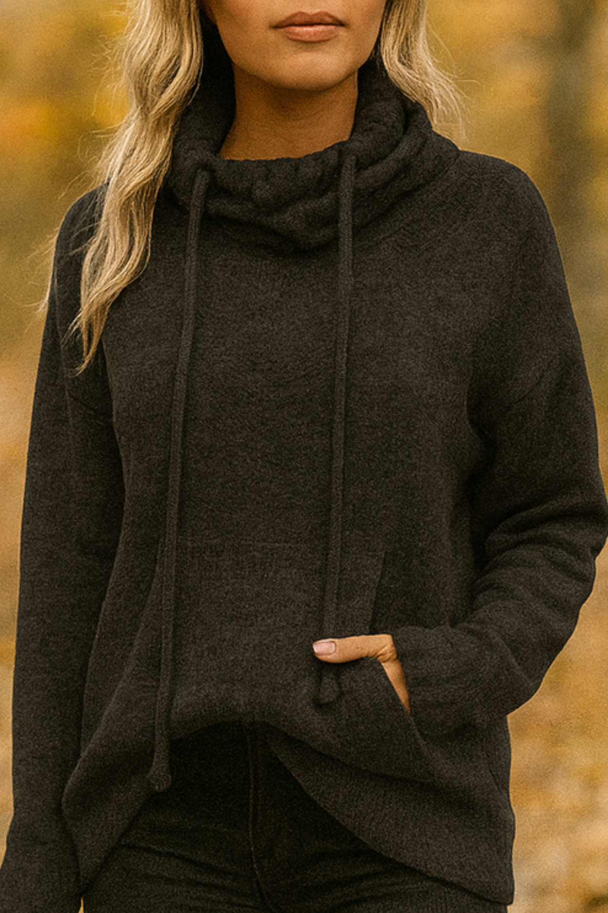 Xena | Long Sleeve Sweater with Pocket