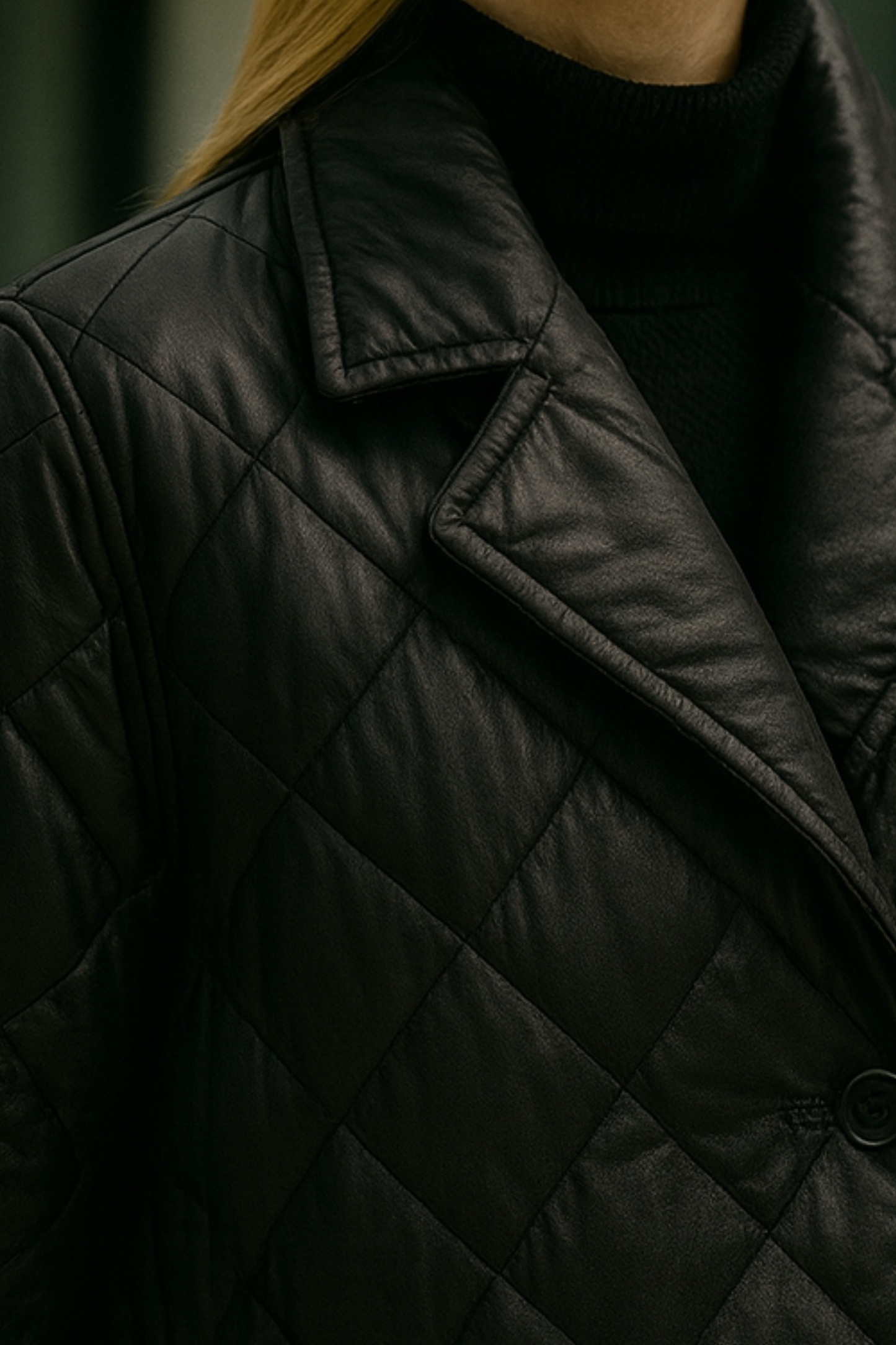 Shanaia | Quilted Coat with Leopard Print Lining