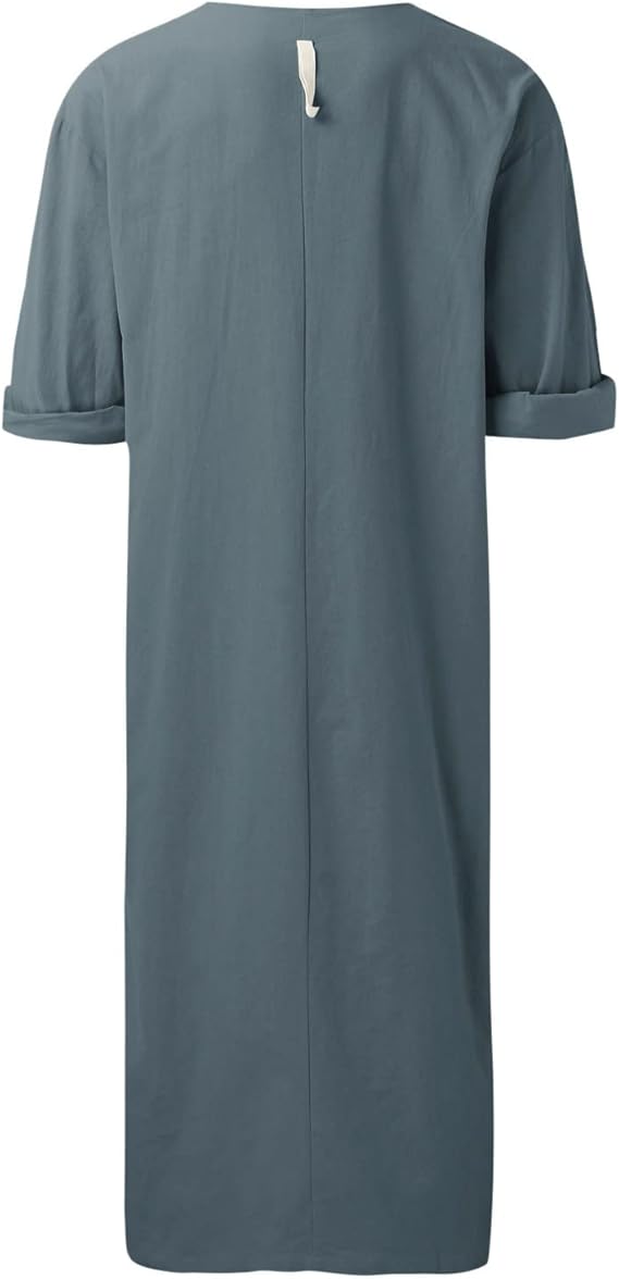 WW | Bequeme Djellaba mit V-Ausschnitt