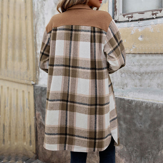WW | Karierter Button-Up-Jacke