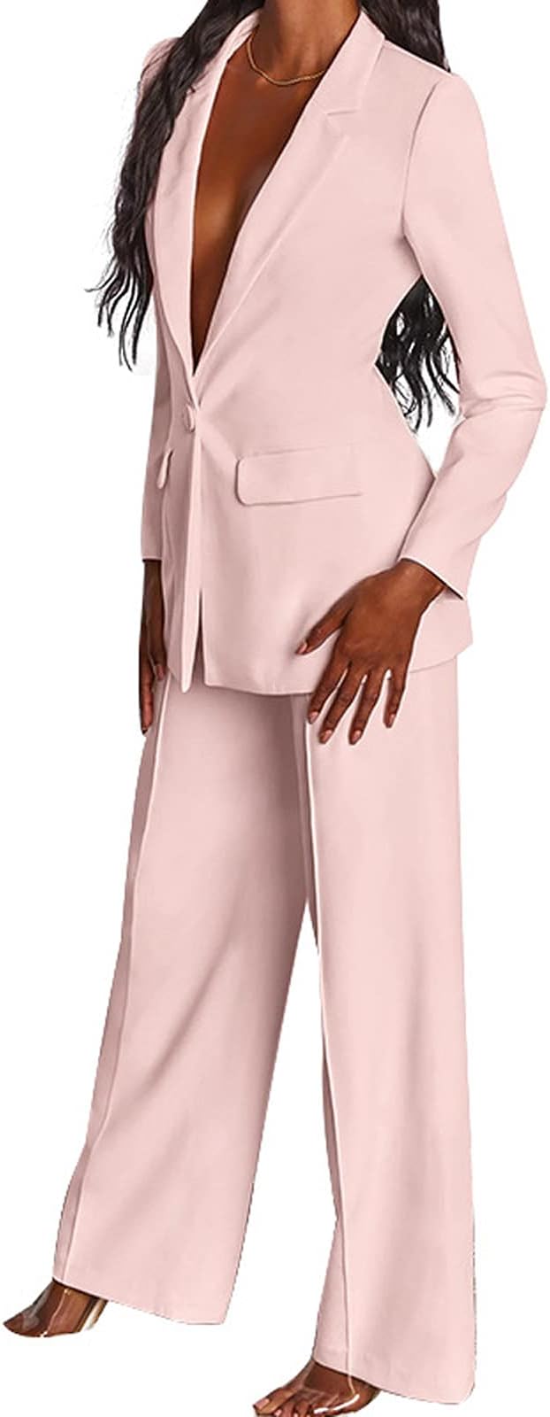 WW - Elegant ensemble consisting of a sophisticated blazer and chic trousers