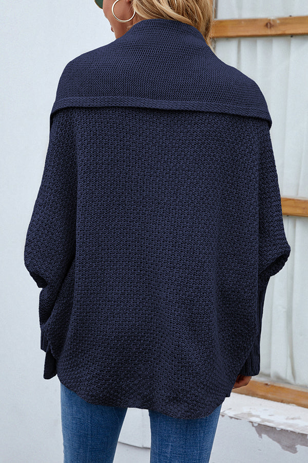 WW | Eleganter Herbst Strickcardigan mit Dolmanärmeln für Frauen