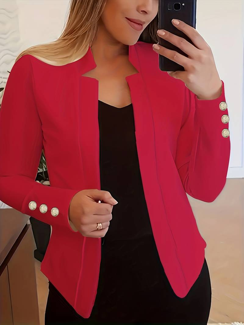 WW | Blazer informell mit Knöpfen und langen Ärmeln