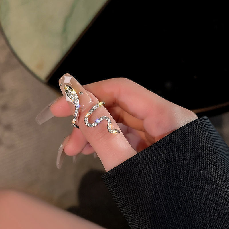 WW | Adjustable Zirconia Snake Ring
