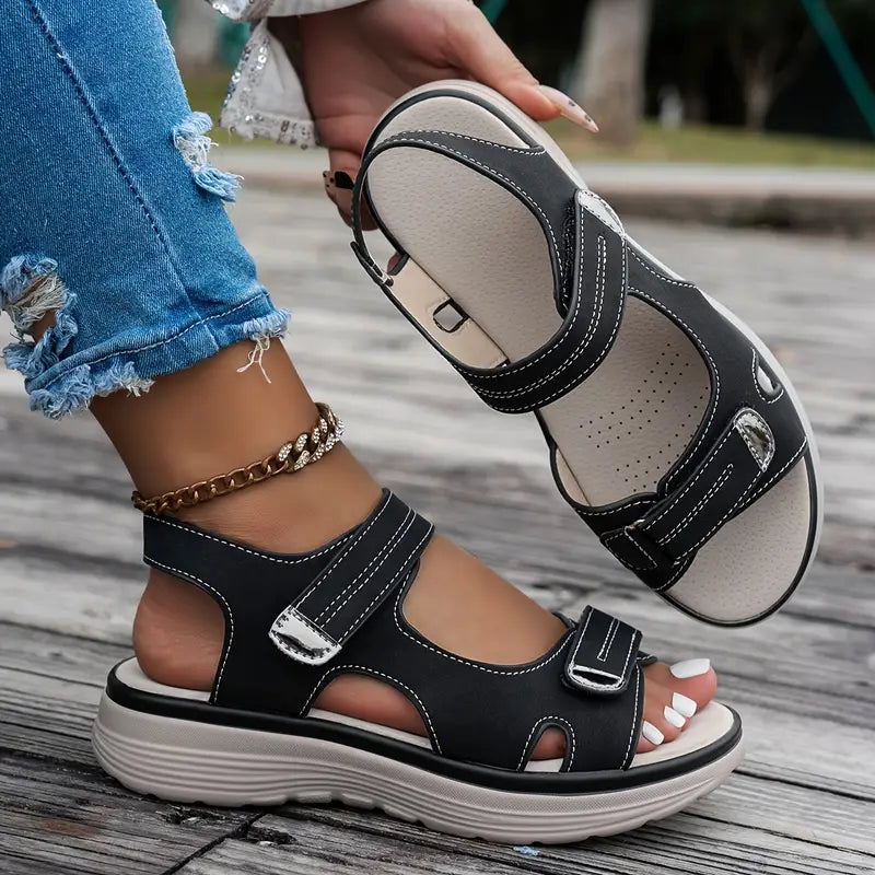 Alia™ | Comfortable Ankle Strap Wedge Sandals