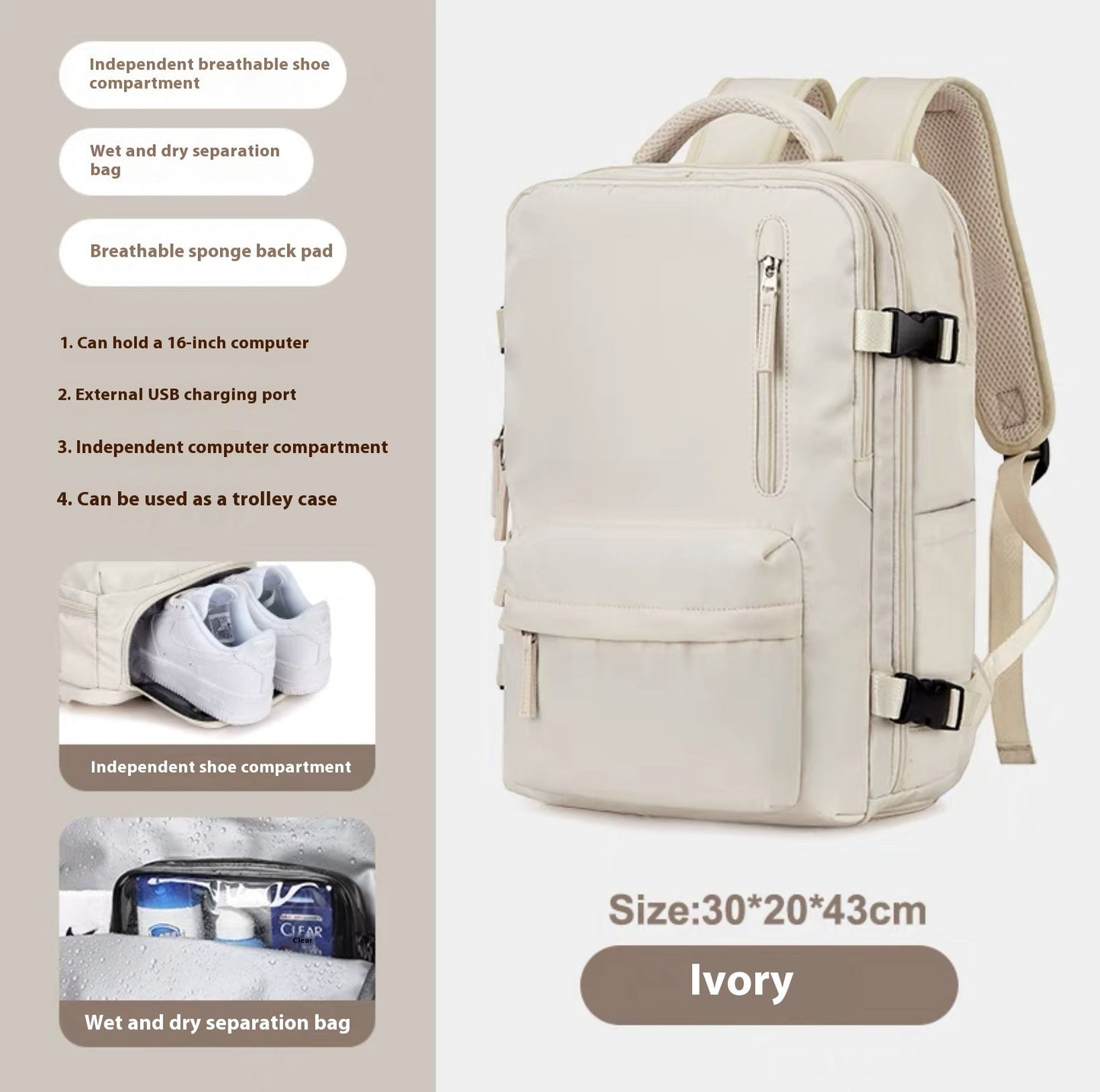WW | Spacious Versatile Backpack