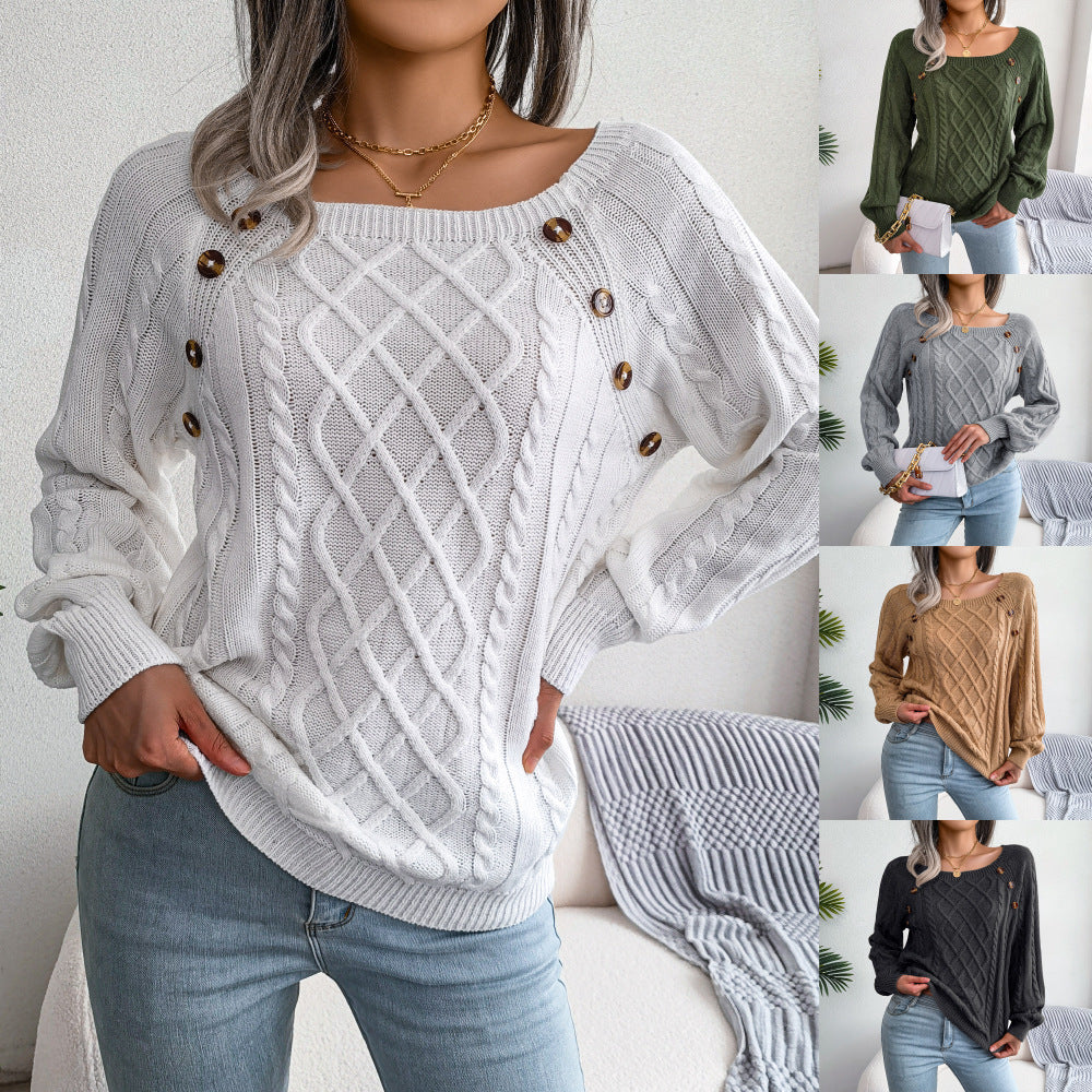 Modia™ - Fashionable Pullover with Square Neckline