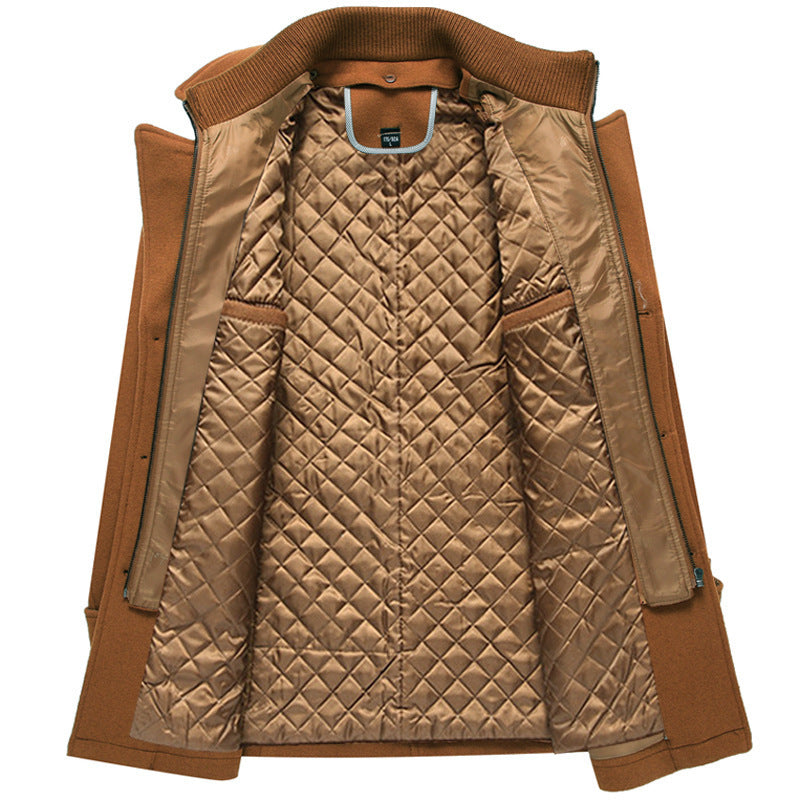 WW | Warmer knielanger Trenchcoat für Männer
