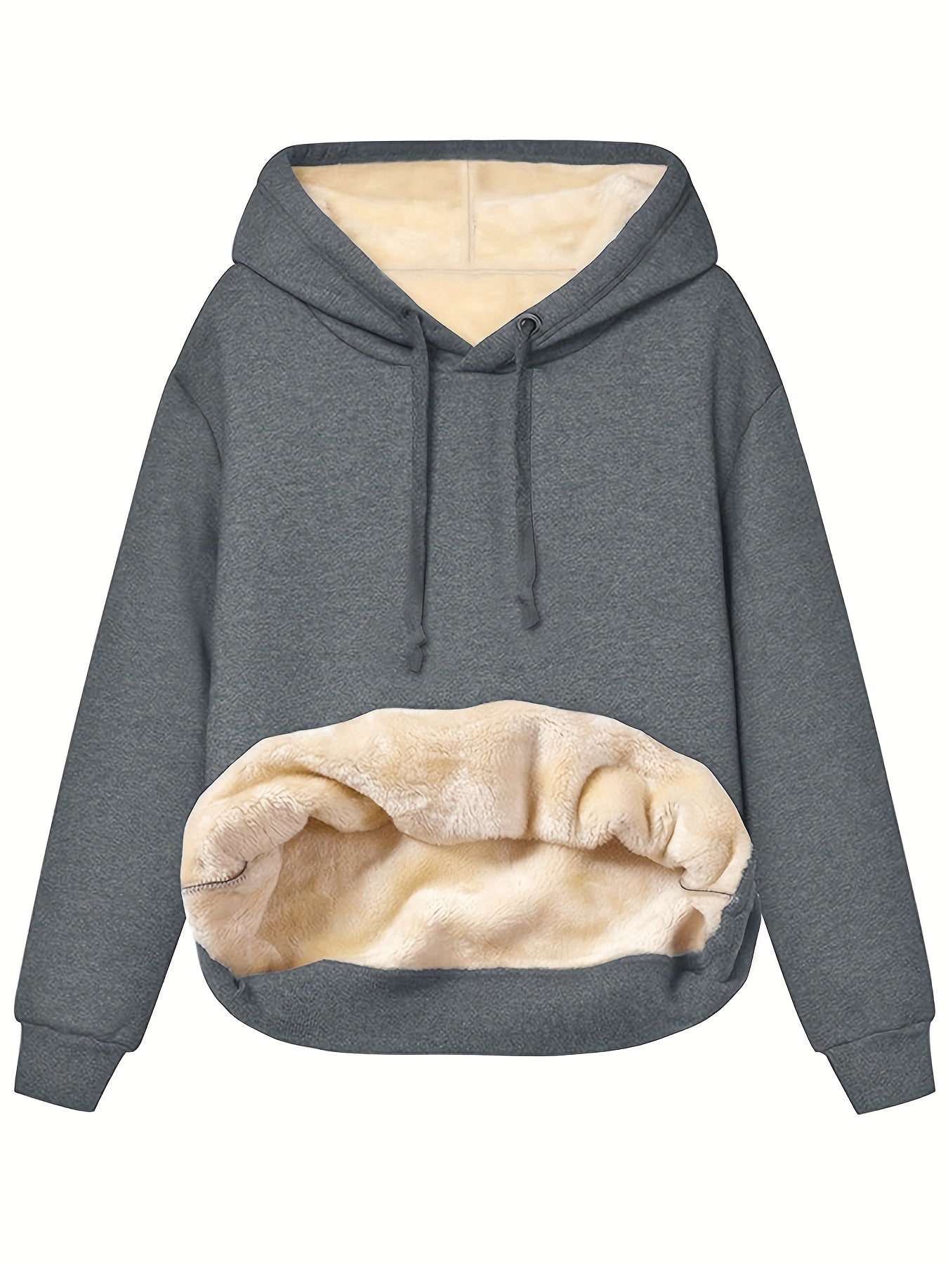 WW | Fleece Pullover Hoodie mit Kapuze für Damen - Perfekt für Outdoor-Aktivitäten