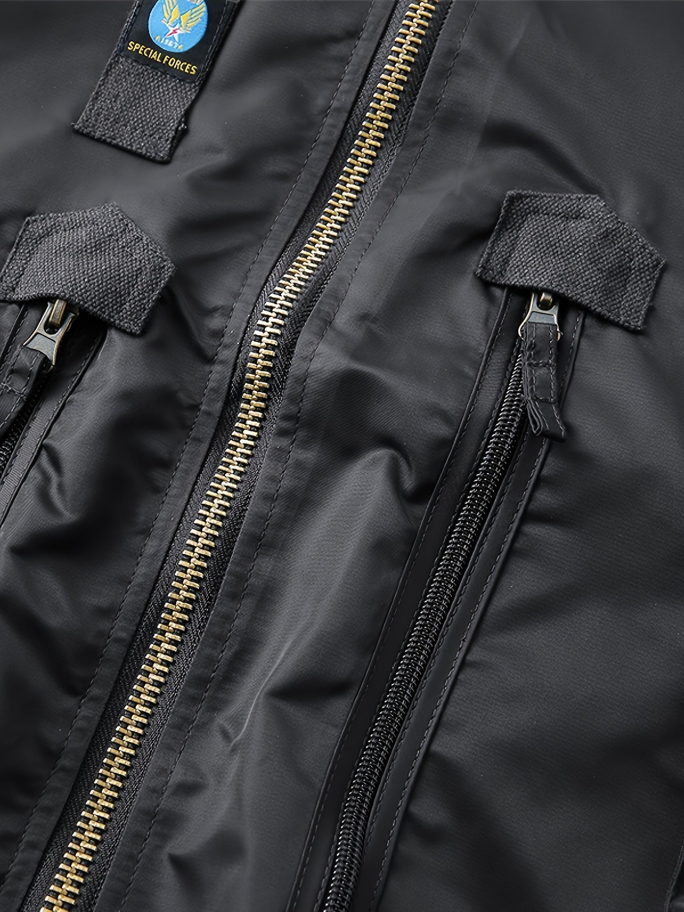 WW | Men's Stand-Up Collar Tactical Bomber Jacket - Perfect for Outdoor Activities
