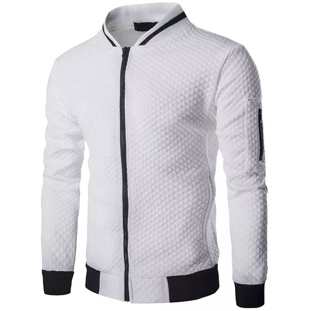 WW | Jacquard Zip-Bomberjacke