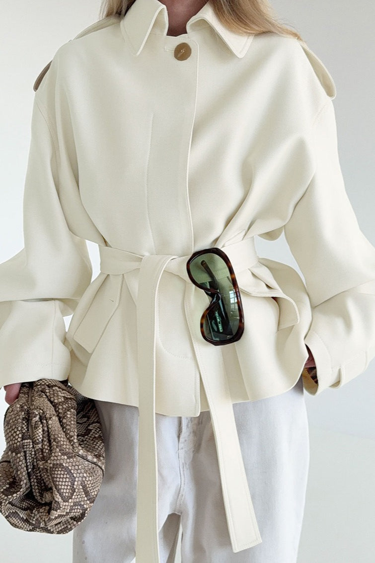 WW | Fake Suede Drapierung Jacke
