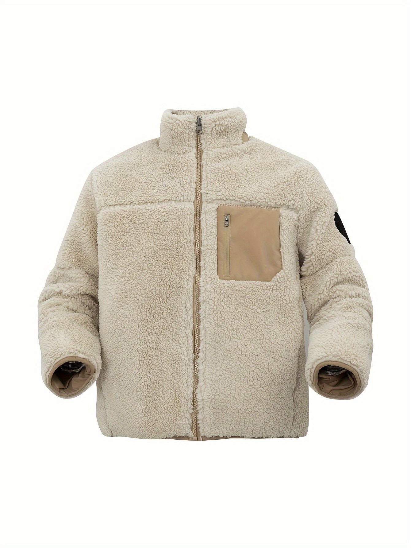 WW | High-Neck Winter Teddy Jacket