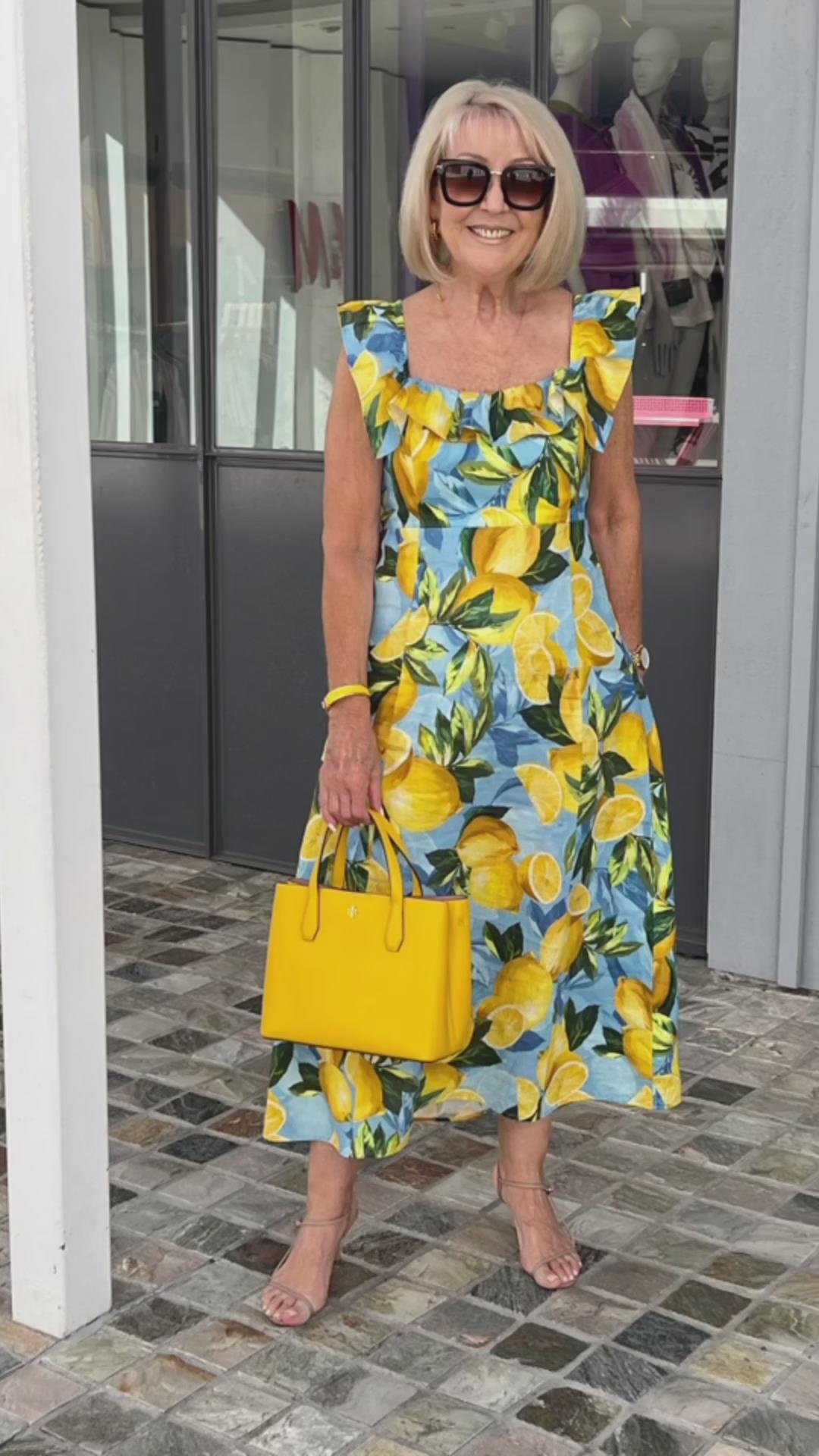 VanDeZaar® | Limón – Sommerkleid mit Zitronenprint
