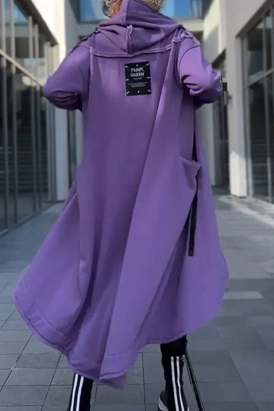 WW | Langes Hoodie-Kleid mit modernem Schnitt