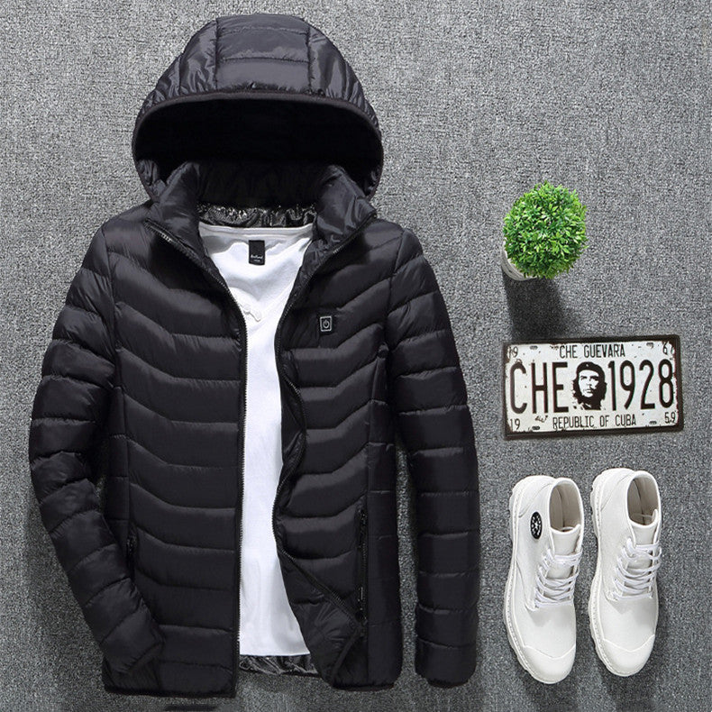 WW | Elegant USB Heated Jacket for Men, Thermal Winter