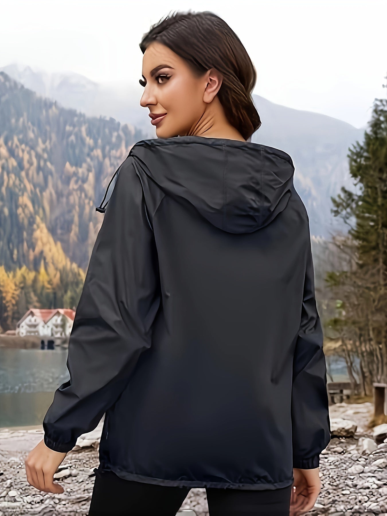 WW | Plus Size Hooded Sports Jacket