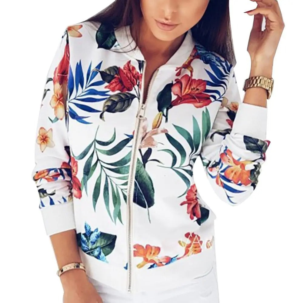WW | Long Sleeve Women's Floral Summer Jacket