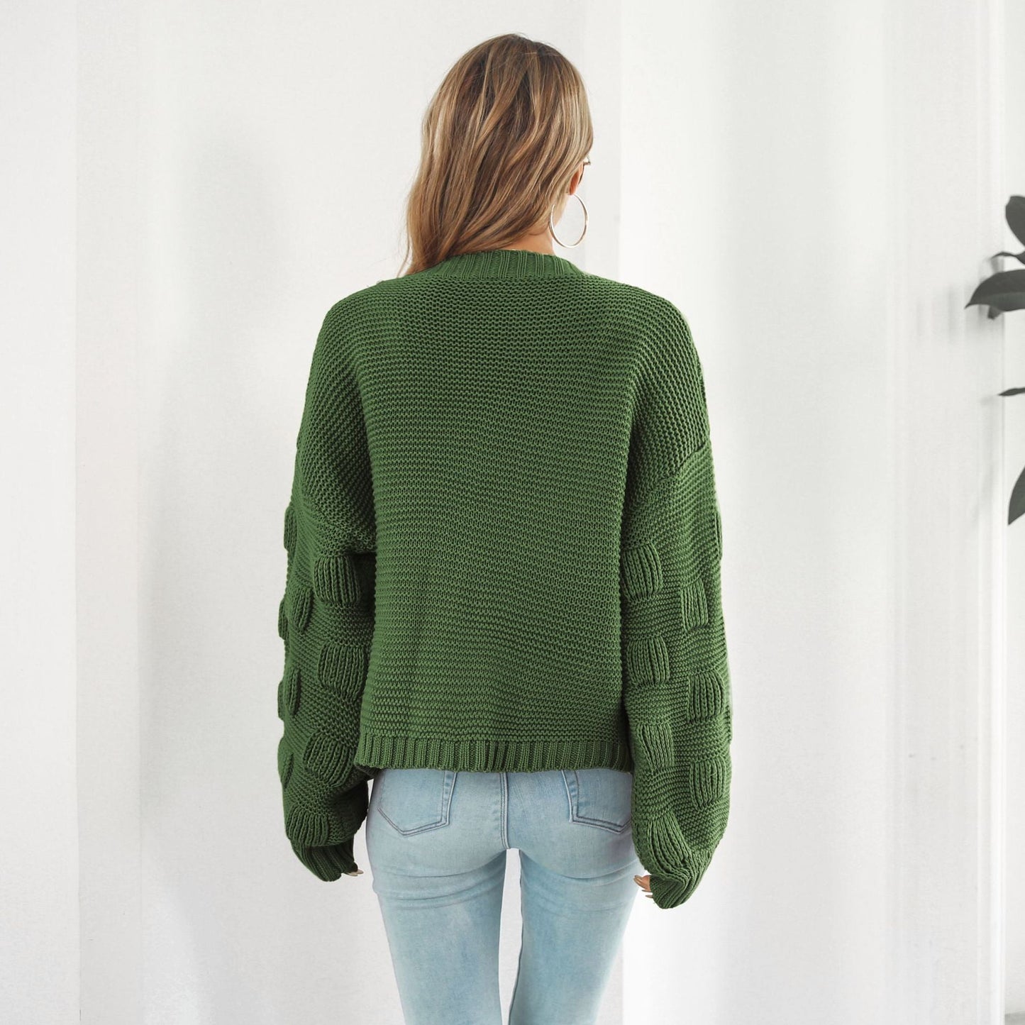 WW | Strickjacke mit Puffärmeln