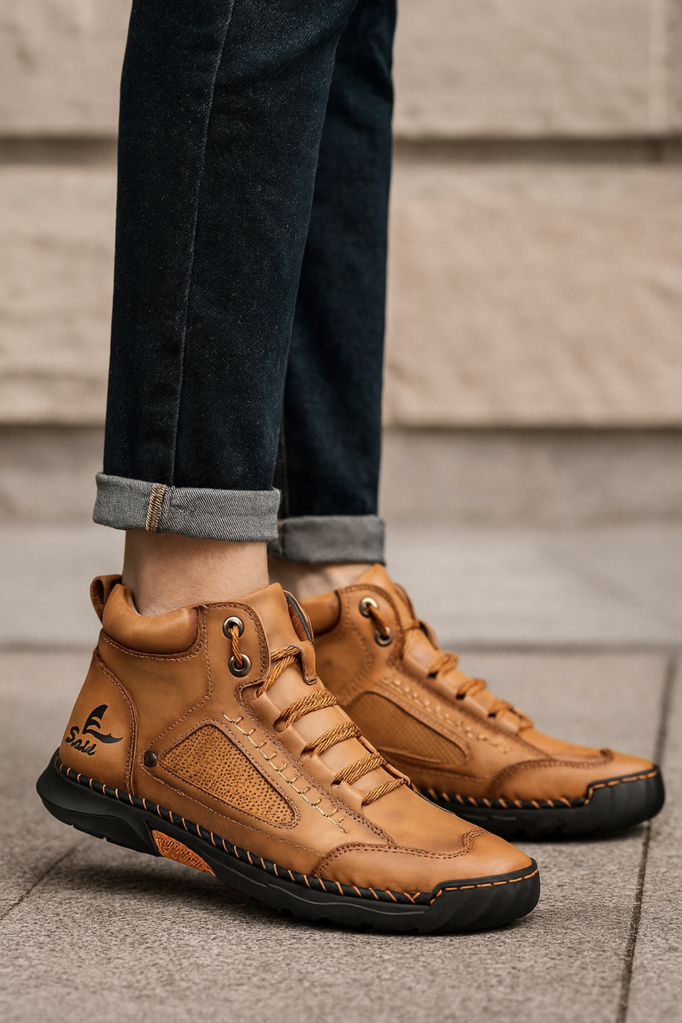 Moriarty | Leather High Top Shoes