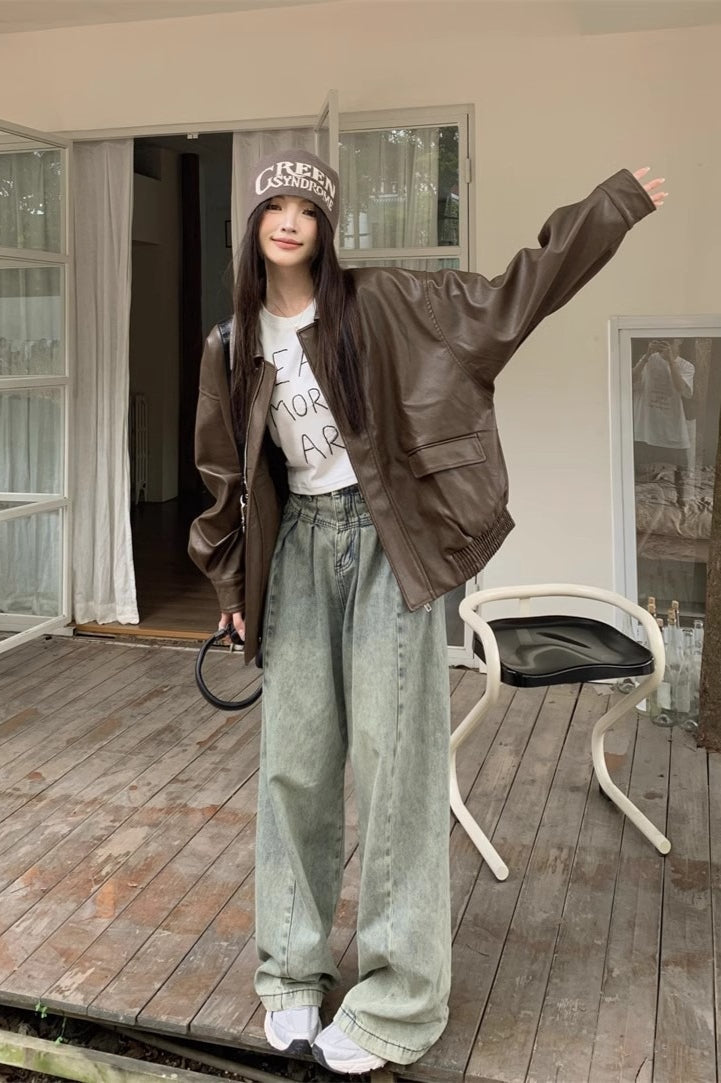 WW | Länge Oversized Motorradjacke