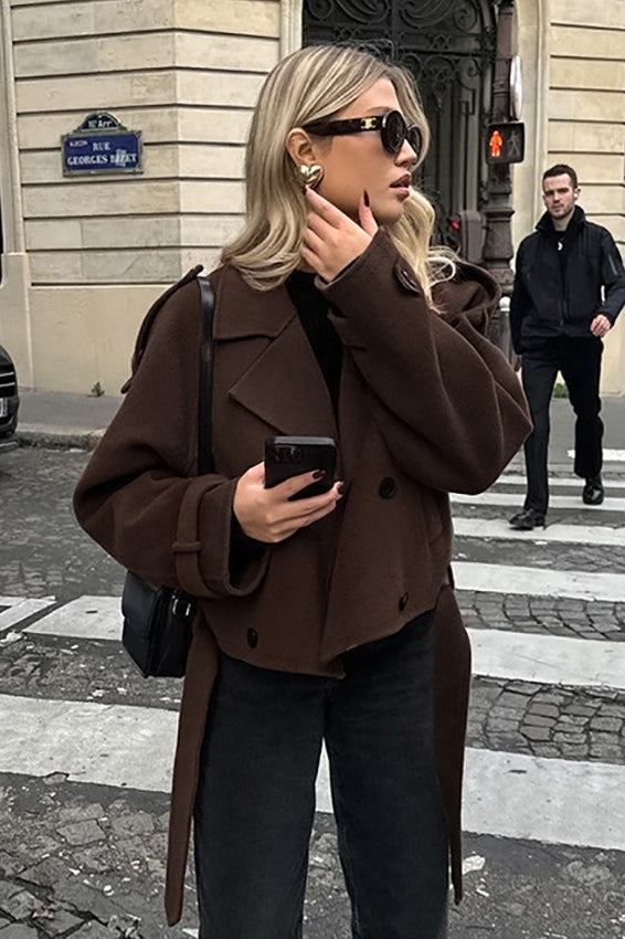 WW | Wool blend double-breasted jacket