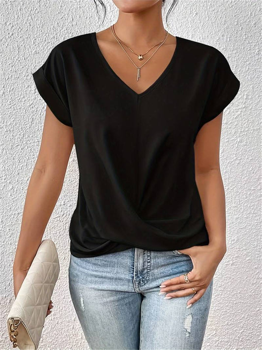 WW | Lässiges T-Shirt Mit Kurzen Ärmeln Für Die Damenwelt