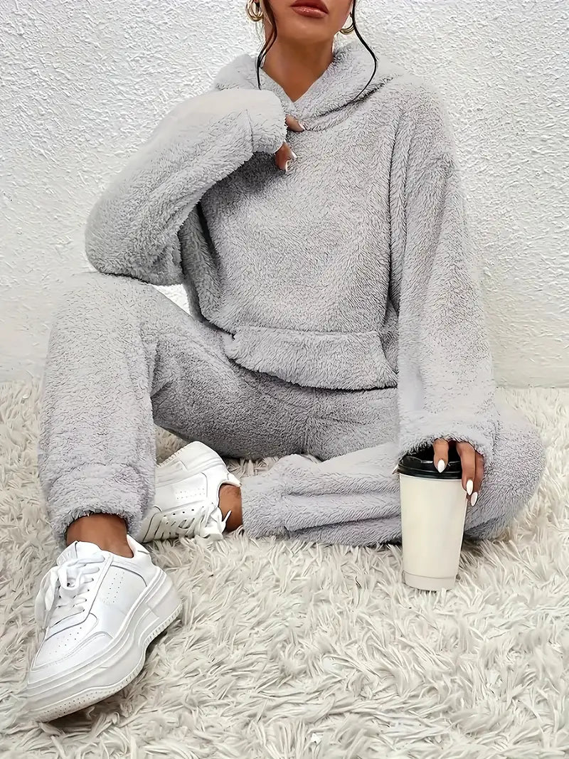 WW | Damen Fleece Teddy Zweiteiliges Set