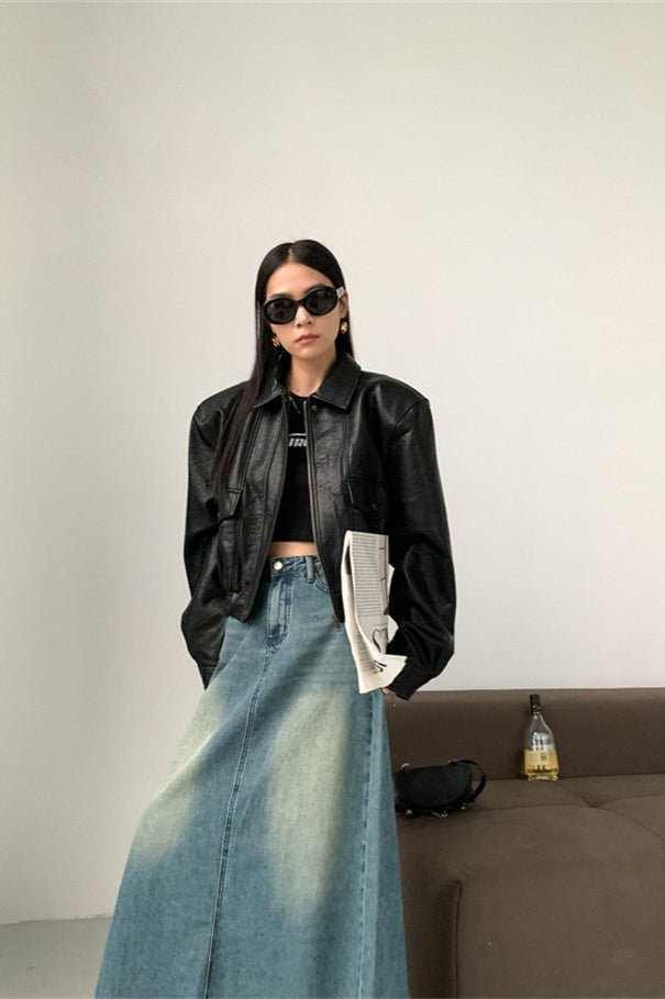 WW | PU Leder Reversjacke