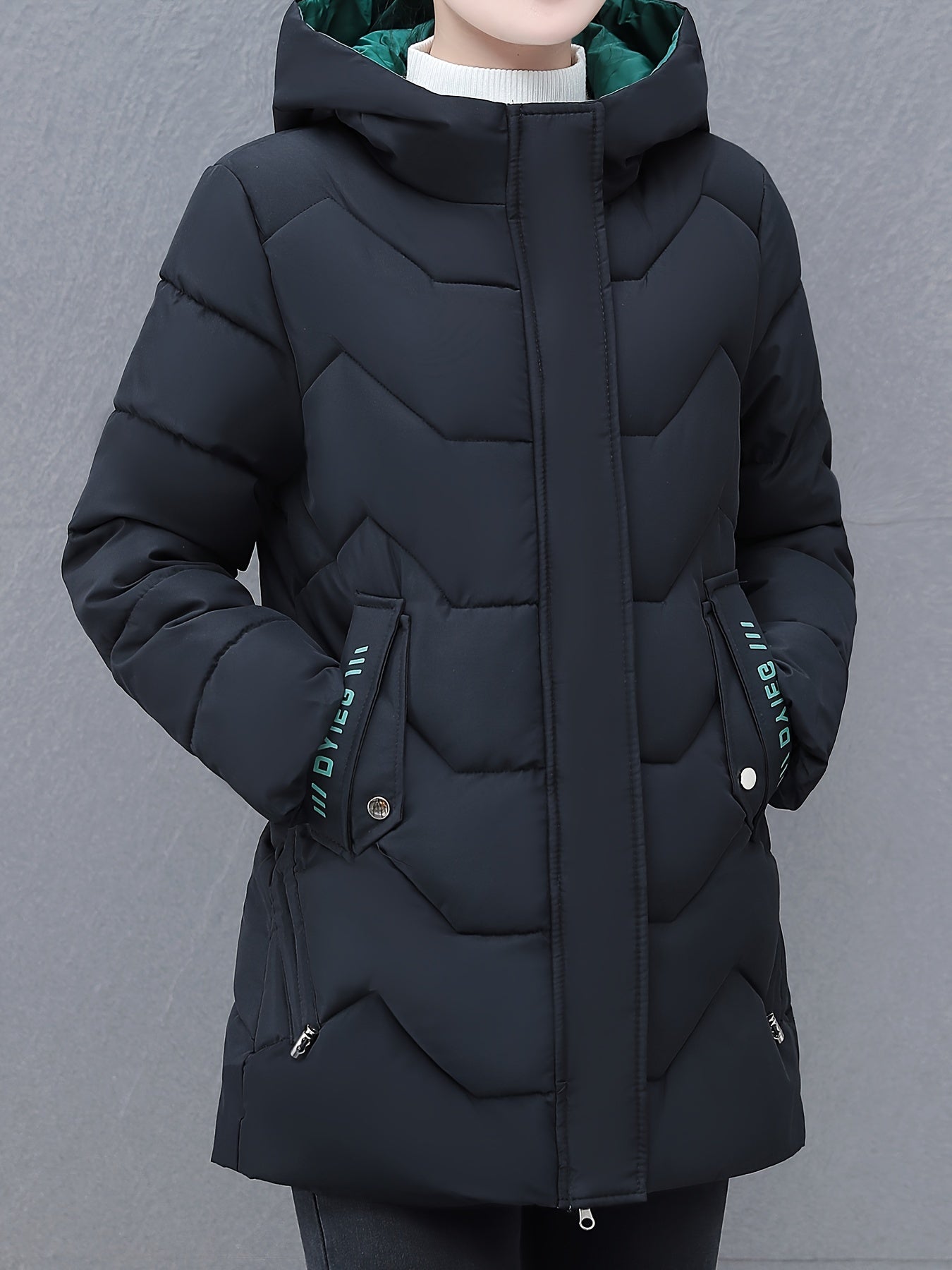 WW | Mittelange, gepolsterte Jacke für Frauen - Ideal für Herbst/Winter