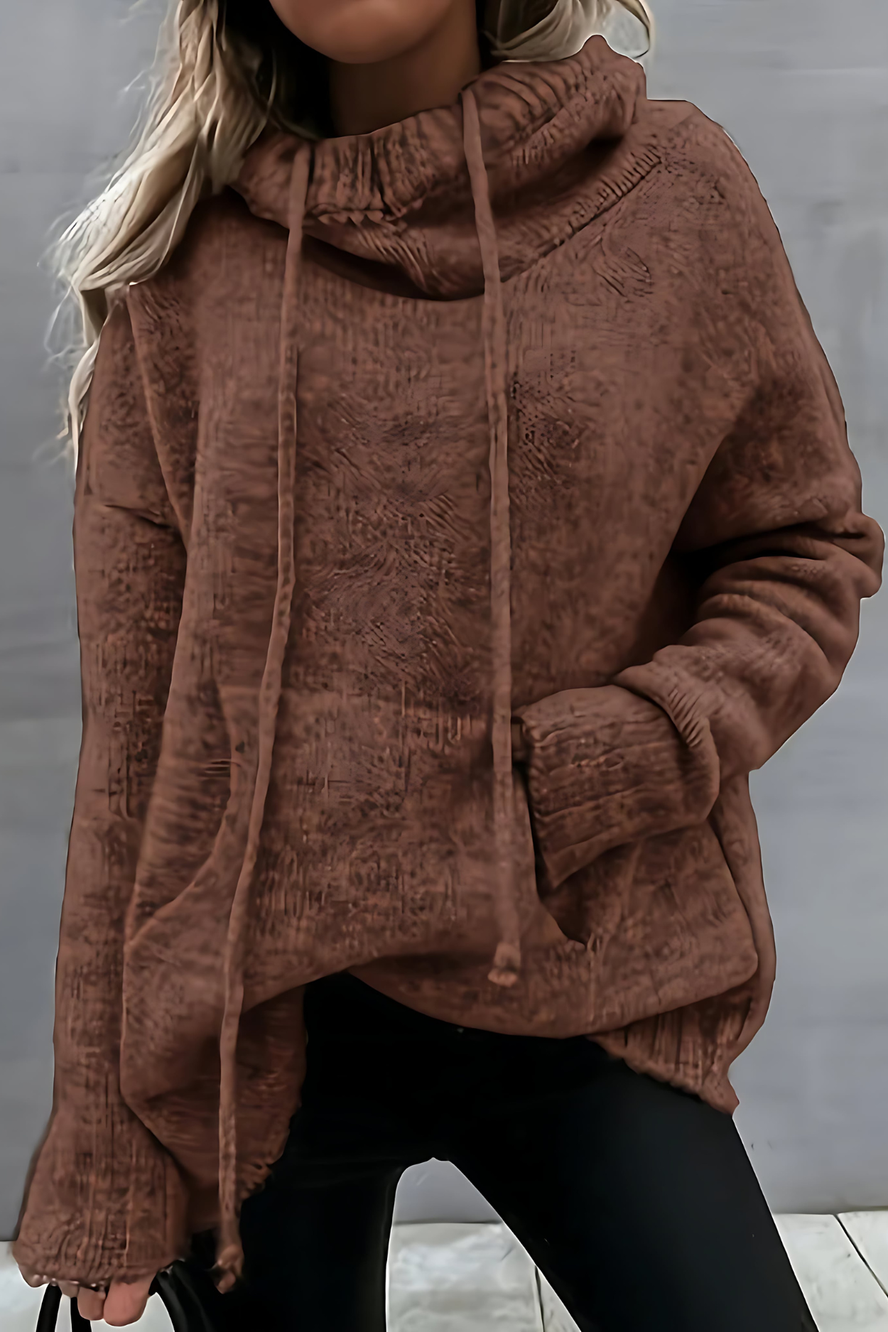 Xena | Long Sleeve Sweater with Pocket
