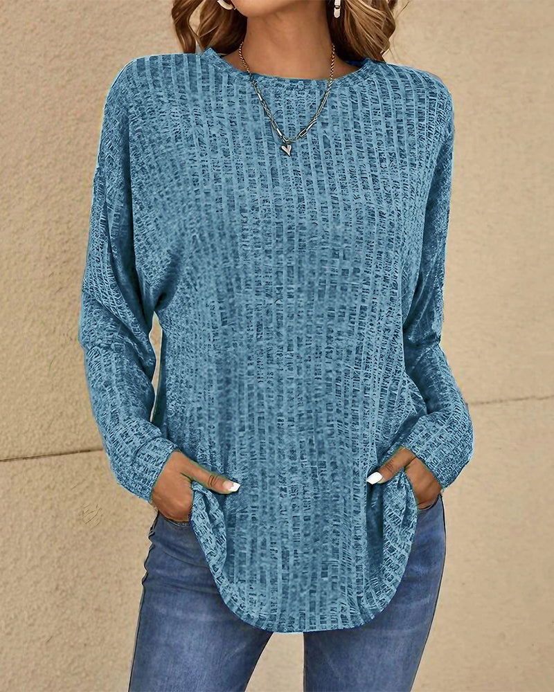 WW | Crew-Neck Top with Long Sleeves