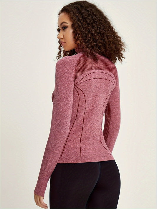 WW | Damen Sweatjacke Mit Streifendekoration Und Langen Ärmeln