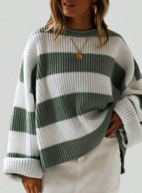 WW | Lässiger gestreifter Pullover für Damen