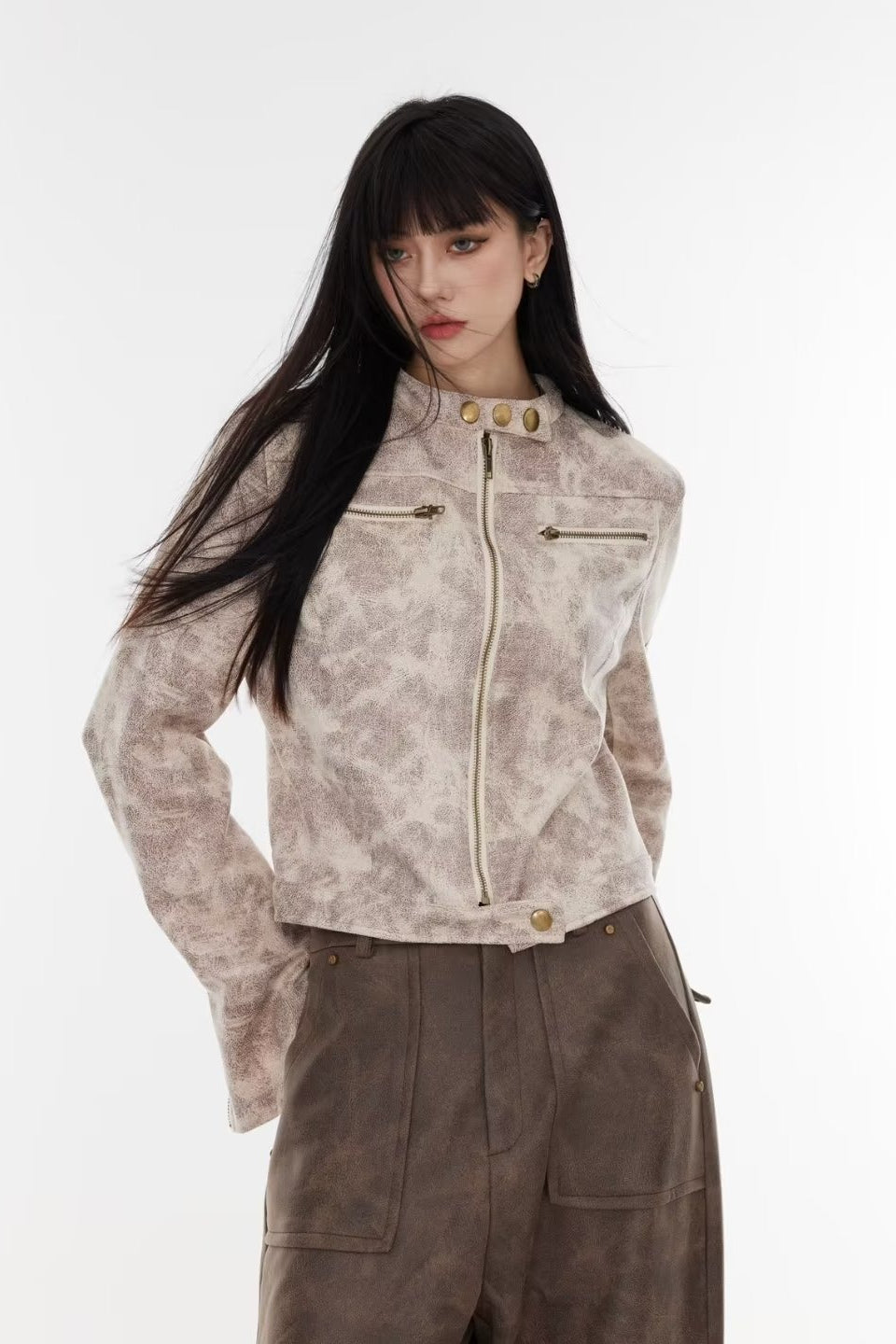 WW | Batik Stand-Up Collar Jacket