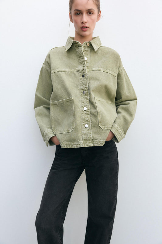 WW | Classic khaki denim jacket for everyday style