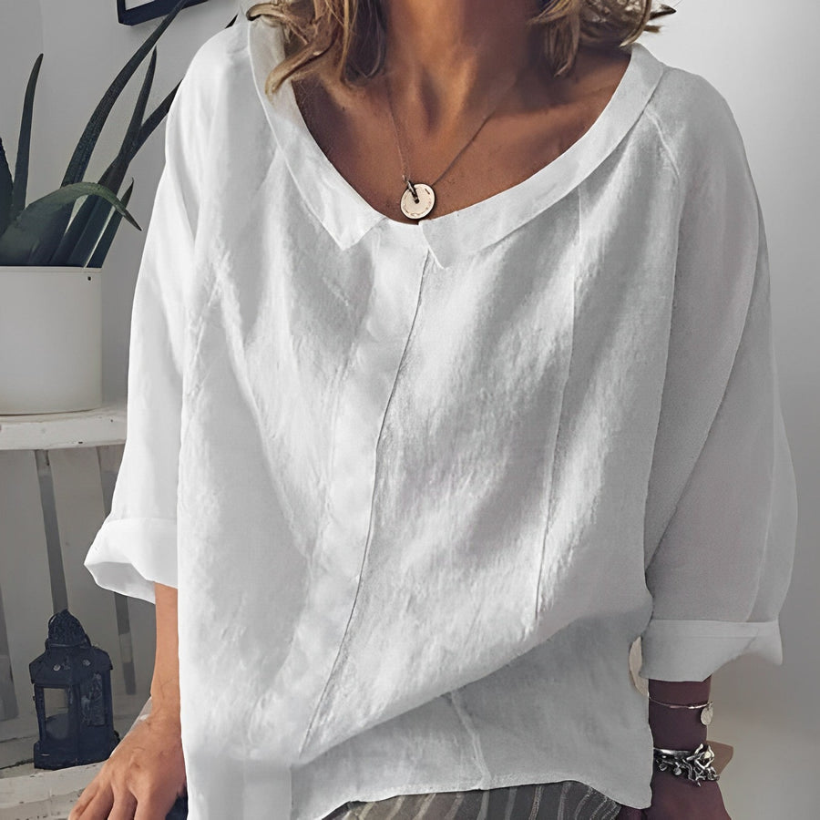 WW | Blouse With Turn-Up Collar