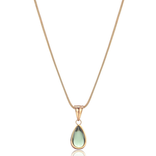 WW | Olive Necklace Natural Finesse Gold-colored Metal