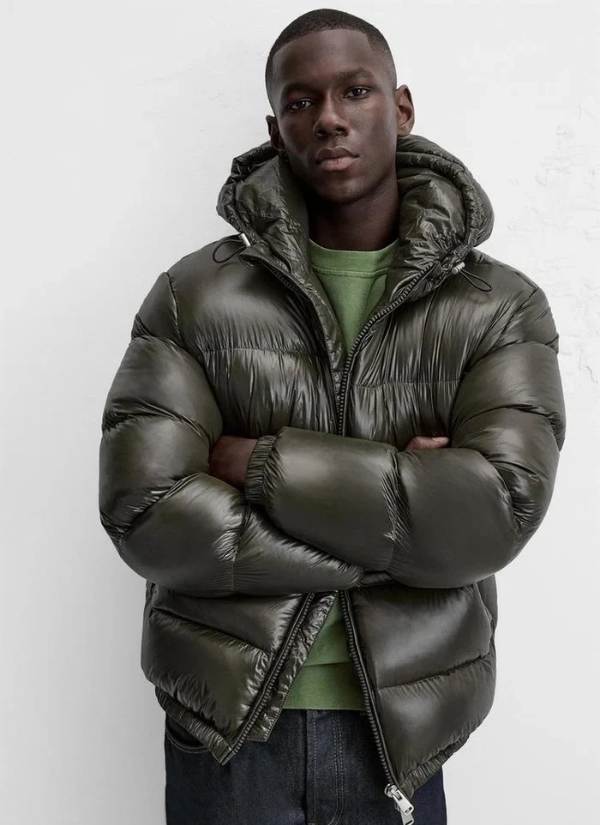 WW | Daunen Pufferjacke - Warm & Leicht - Mit Kapuze & Hohem Kragen - 80% Entendaunenfüllung