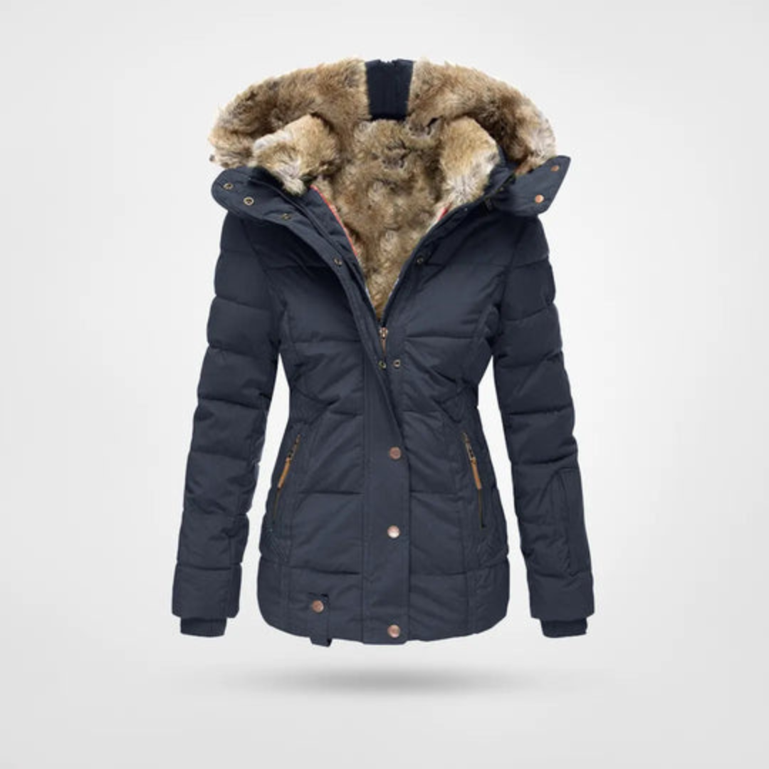 WW | Damen Warme Winter Puffer Parka Jacke Gemütlicher Stil