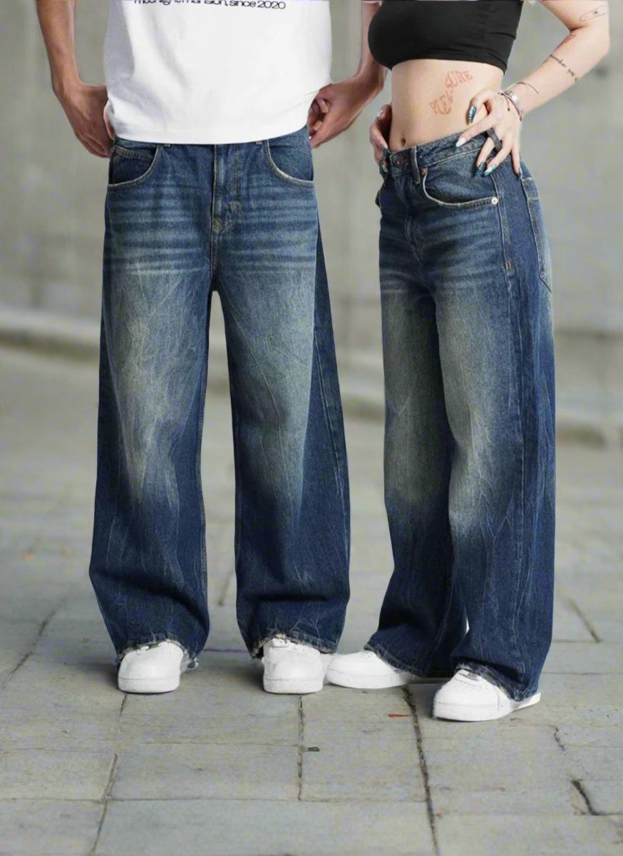 WW | Wide Leg Baggy Jeans High Waist Comfortable And Casual Denim