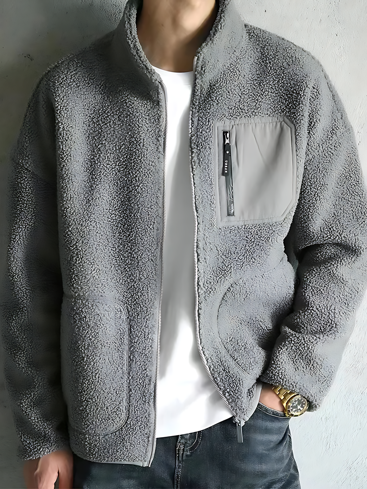 WW | Fleece Lining Men's Winter Jacket