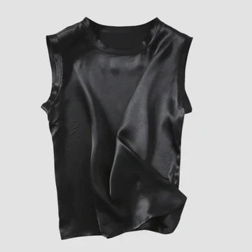 WW | Ärmelloses Seiden Satin Top