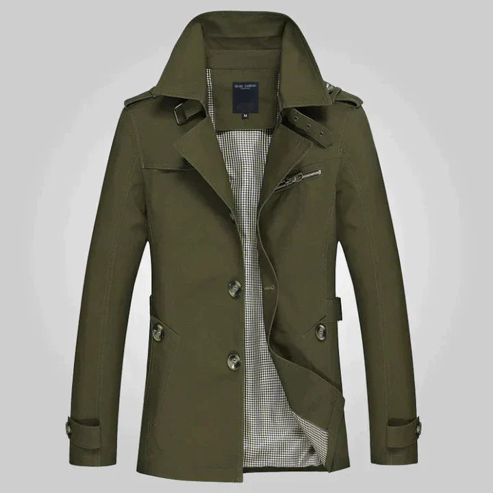 WW | eleganter trenchcoat für herren