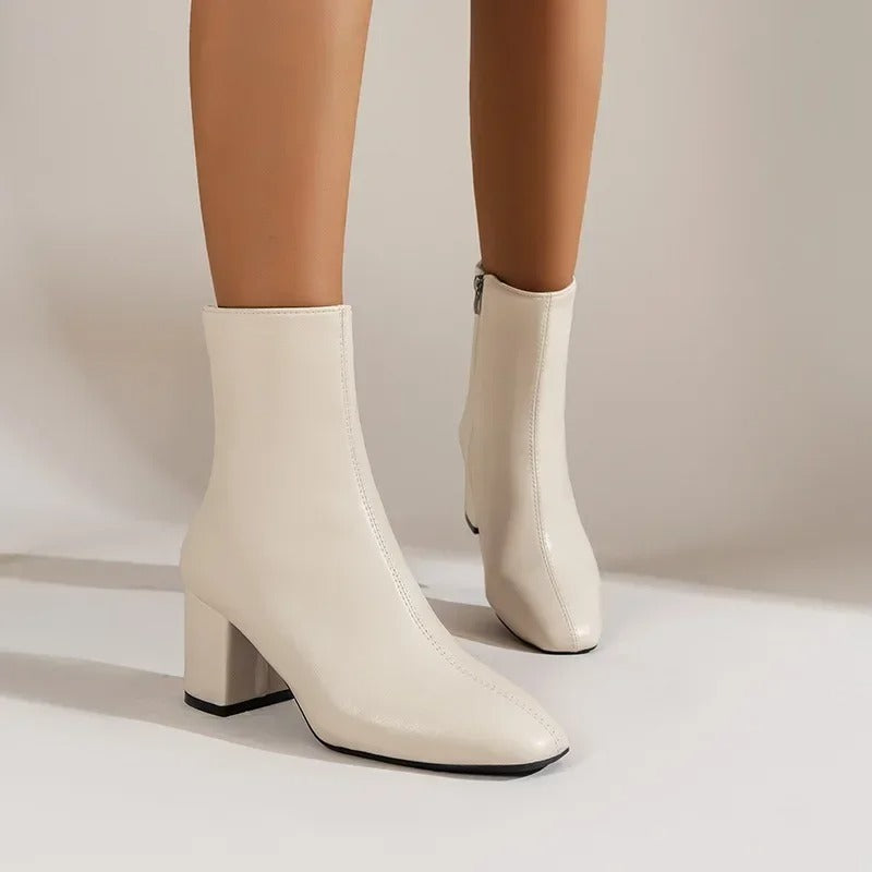 WW | Bequeme Damen Stiefeletten mit Absatz