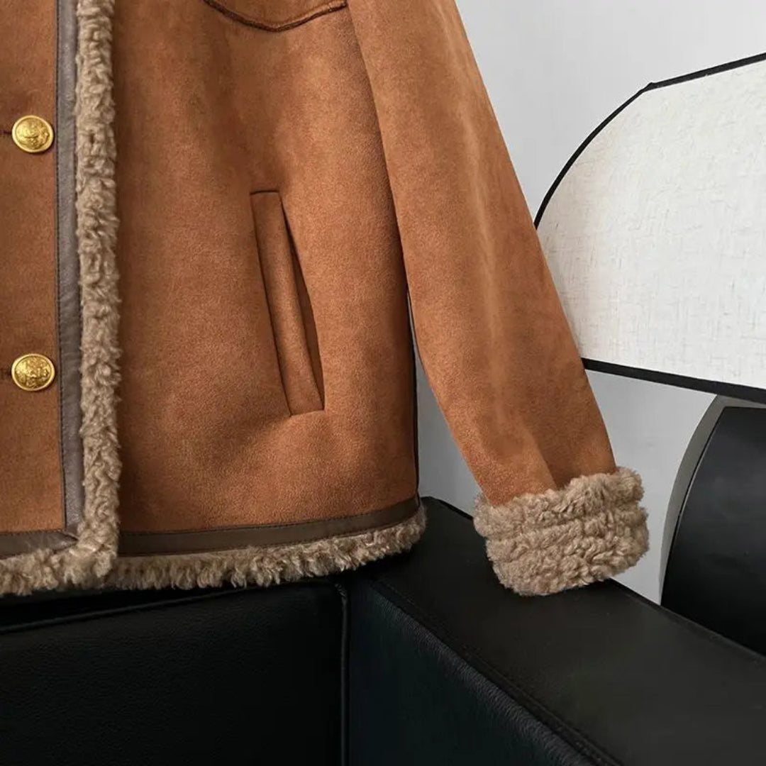 WW | Faux Fur Motorcycle Jacket for Women